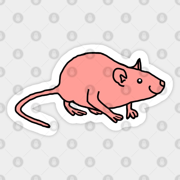 Rose Rat Sticker by ellenhenryart